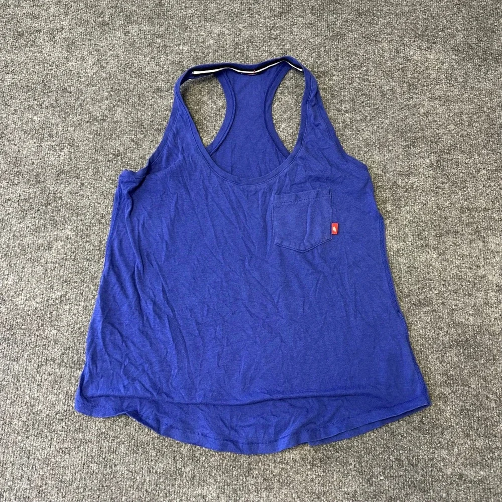 Nike Tank Top Womens Size S Blue Racerback Pocket Athletic Workout Gym Relaxed